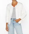 Kinross No Close Cardigan In White