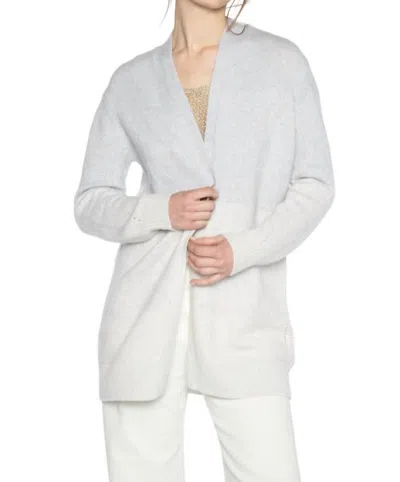 Kinross Ombre Cardigan In Gris/whisper In White