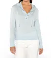 Kinross Textured Pullover Hoodie In Sky In Blue