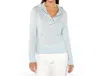 Kinross Textured Pullover Hoodie In Sky In Blue