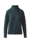 Kinross Textured Slouchy Funnel In Cypress Green In Multi