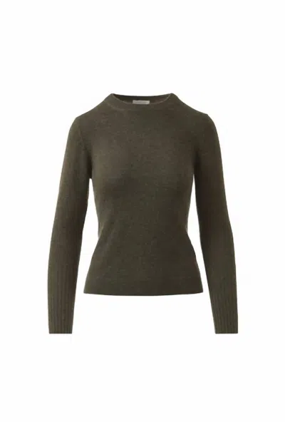 Kinross Women's Cashmere Crewneck Sweater In Loden In Brown
