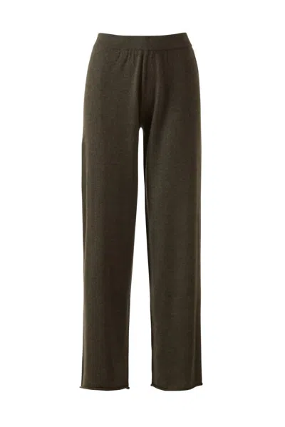 Kinross Women's Cashmere Straight-leg Pant In Loden In Green