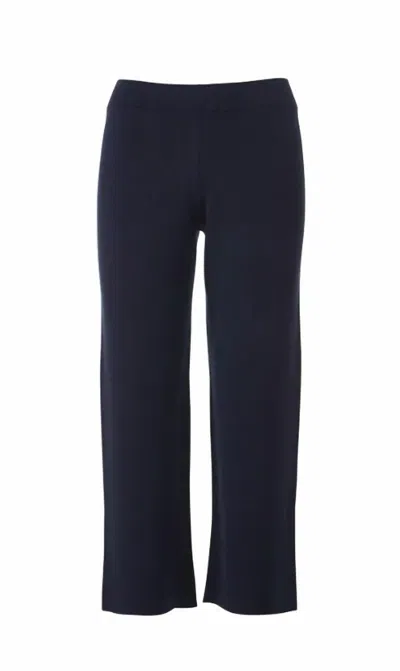 Kinross Women's Doubleknit Crop Pants In Navy In Blue