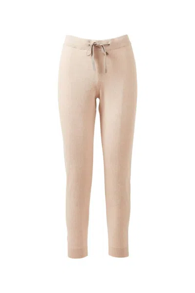 Kinross Women's Doubleknit Jogger In Latte In Neutral