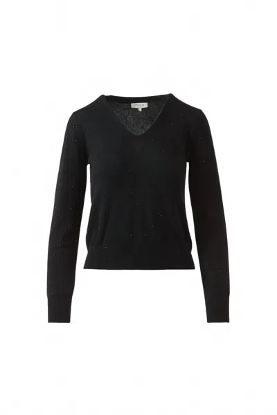 Kinross Women's Fine Gauge Crystal Tee In Black