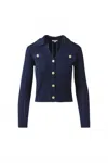 Kinross Women's Rib Button Top In Navy In Blue