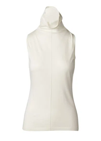 Kinross Women's Seamed Funnel Tank In Ivory In White