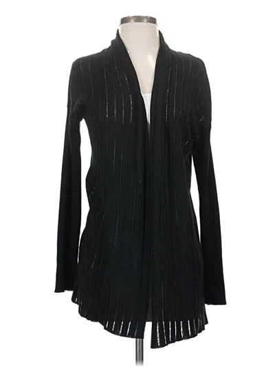 Pre-owned Kinross Wool Cardigan Sweater In Black