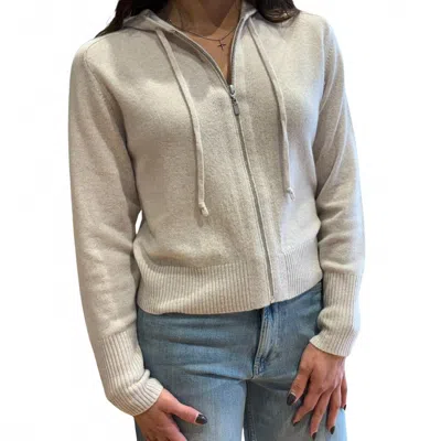 Kinross Zip Hoodie In Almond In Gray