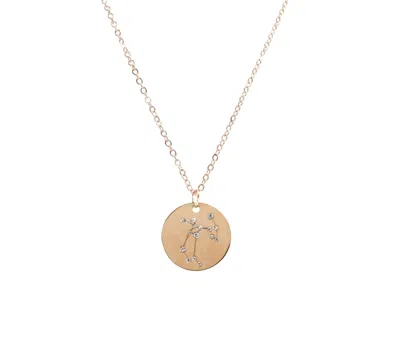 Kinsley Armelle Women's Sagittarius Necklace In Rose Gold