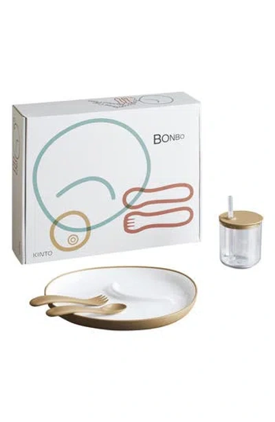 Kinto Kids' Bonbo 4-piece Dinnerware Set In Multi
