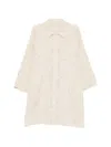 Kinyan Lam Patterned Collared Coat In Neutral