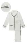 Kip. Kip Bride Stretch Cotton Long Pajama Set