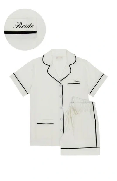 Kip. Kip Bride Stretch Cotton Short Pajama Set