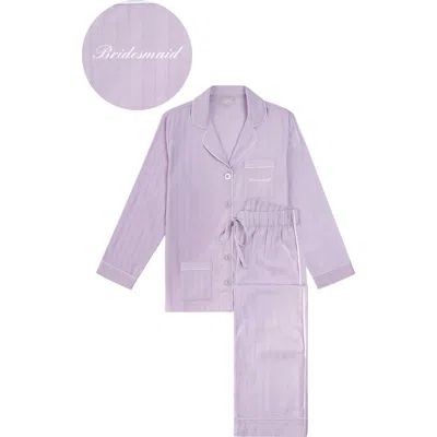 Kip. Kip Bridesmaid Cotton Long Pajama Set