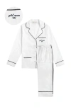 Kip. Kip Girl Mom Cotton Pajama Set In Gray