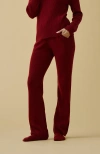 Kip. Kip Merino Cashmere Lounge Pants In Red