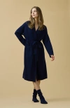 Kip. Kip Pure Cashmere Long Robe In Blue