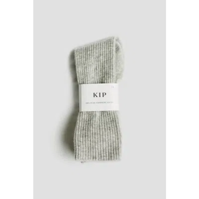 Kip. Kip Pure Cashmere Sleep Socks In Dove Grey