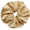 Kip. Kip Soft Satin Scrunchie In Gold