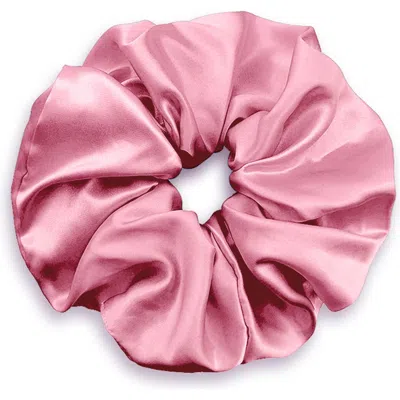 Kip. Kip Soft Satin Scrunchie In Pink