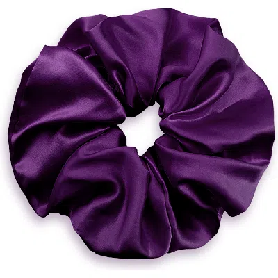 Kip. Kip Soft Satin Scrunchie In Purple