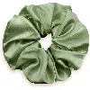Kip. Kip Soft Satin Scrunchie In Sage