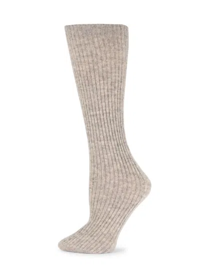 Kip. Women's Pure Cashmere Sleep Socks In Neutral
