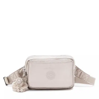 Kipling Abanu Multi Metallic Convertible Crossbody Bag In White