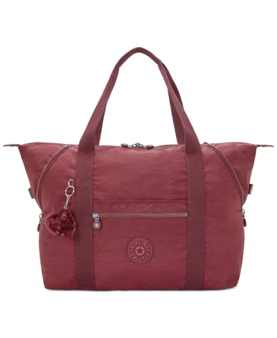 Kipling Art M Tote In Burgundy