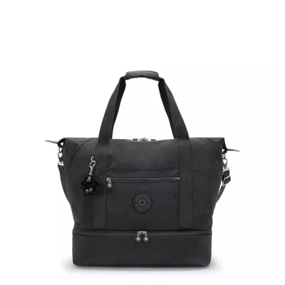 Kipling Art M Weekender Tote Bag Black Noir In Grey