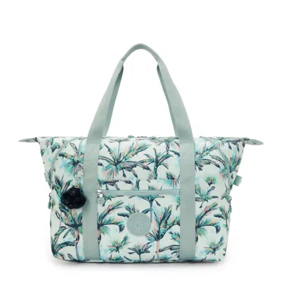 Kipling Art Medium Printed Tote Bag In Green