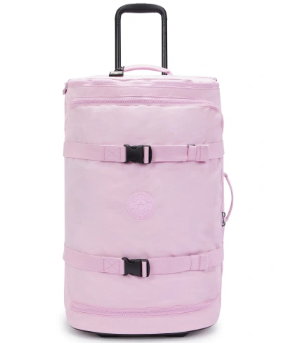 Kipling Aviana Medium Rolling Carry-on Luggage In Pink
