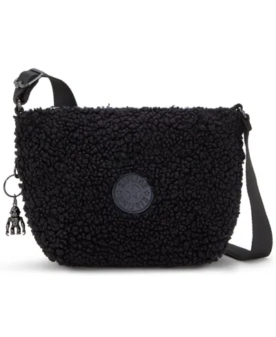 Kipling Ayna Crossbody Bag In Black Fuzz