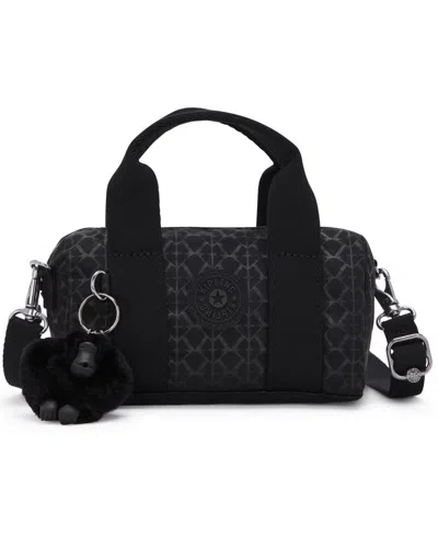Kipling Bina Mini Nylon Crossbody Handbag In Signature Embossed