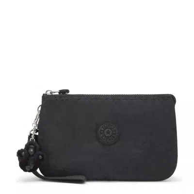 Kipling Creativity Extra Large Wristlet Black Noir In Grey