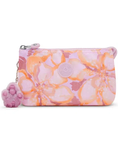 Kipling Creativity Large Cosmetic Pouch In Floral Powder