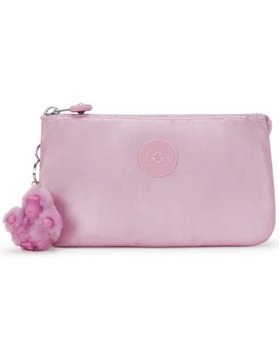 Kipling Creativity Large Cosmetic Pouch In Metallic Lilac
