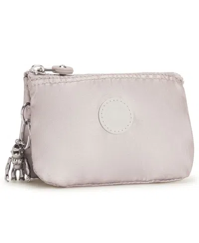 Kipling Creativity Small Pouch With Keychain In Metallic Glow