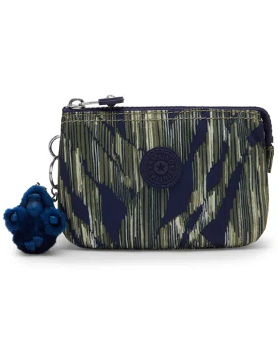 Kipling Creativity Small Pouch With Keychain In Striped Grasses