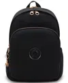 Kipling Delia Medium Convertible Backpack In Black Rose