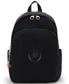 Kipling Delia Small Backpack In Black Rose