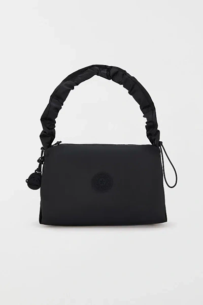 Kipling Eleni Medium Smooth Satin Shoulder Bag In Simply Black, Women's At Urban Outfitters