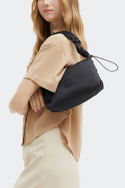 Kipling Eleni Smooth Satin Shoulder Bag In Black, Women's At Urban Outfitters