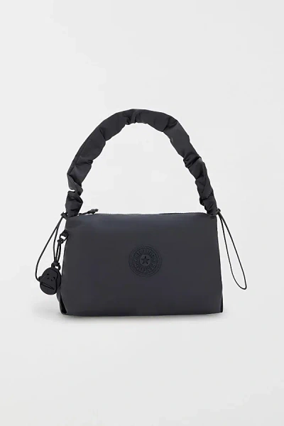 Kipling Eleni Smooth Satin Shoulder Bag In Simply Black, Women's At Urban Outfitters