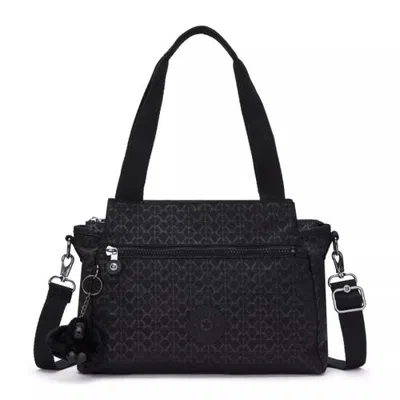 Kipling Elysia Shimmer Shoulder Bag In Signature Embossed