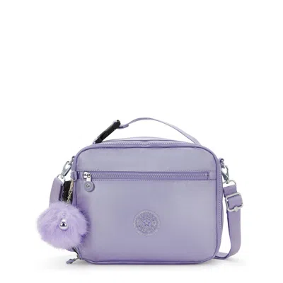 Kipling Ermy Metallic Lunch Bag In Purple