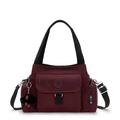 Kipling Felix Large Handbag In Burgundy