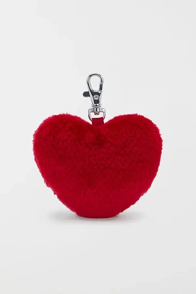Kipling Furry Heart Charm In Red Rouge At Urban Outfitters